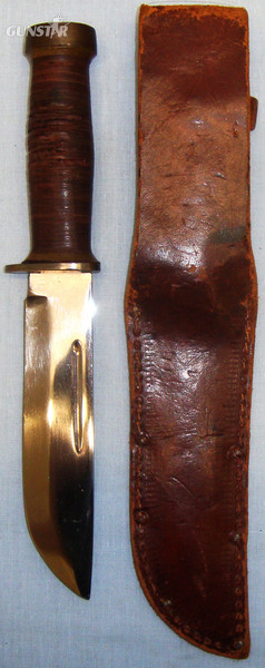 U.S. Marine ‘Cattaraugus 225Q’ Commando Knife and Sheath. ED 2606. Hunting Knive