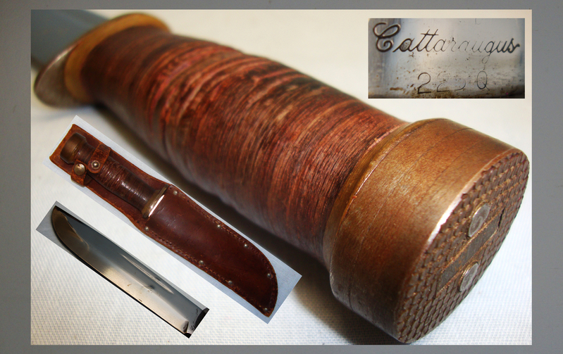 U.S. Marine ‘Cattaraugus 225Q’ Commando Knife and Sheath. ED 2606. Hunting Knive