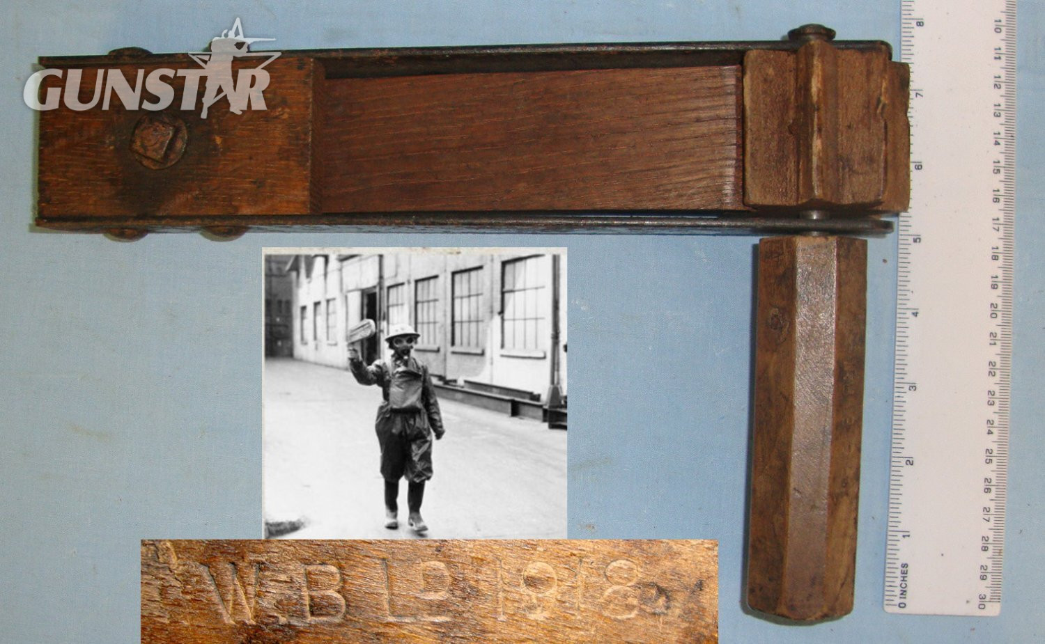 WW1 1918 British WB Limited Trench Warfare Hand Held Gas Alarm Rattle. MISC 822  Antique & Militaria in 