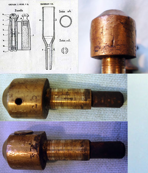  DEACTIVATED INERT. French WW1 Viven-Bessières (VB) Rifle Grenade. O 1672 DEACTIVATED INERT. French WW1 Viven-Bessières (VB) Rifle Grenade. O 1672  Other Ammunition