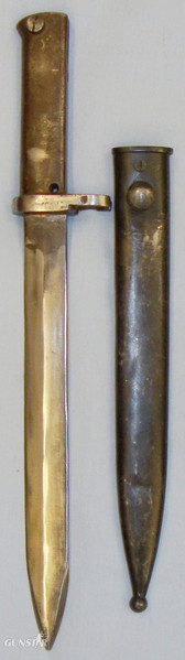 German Ersatz Bayonet and Scabbard. BAYO 420. Bayonet in 