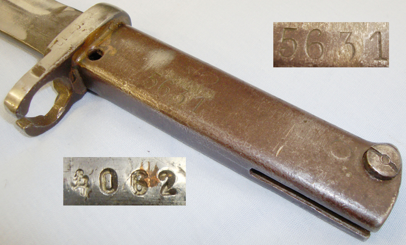 German Ersatz Bayonet and Scabbard. BAYO 420. Bayonet