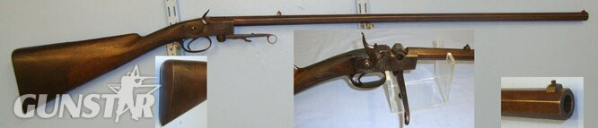 Beatley (Basingstoke) Percussion, Internal Firing Pin, Black Powder Rifle. Sn 14573 Single Shot .400 Cor-Bon Rifle in 