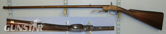  Beatley (Basingstoke) Percussion, Internal Firing Pin, Black Powder Rifle. Sn 14573 Single Shot .400 Cor-Bon Rifle