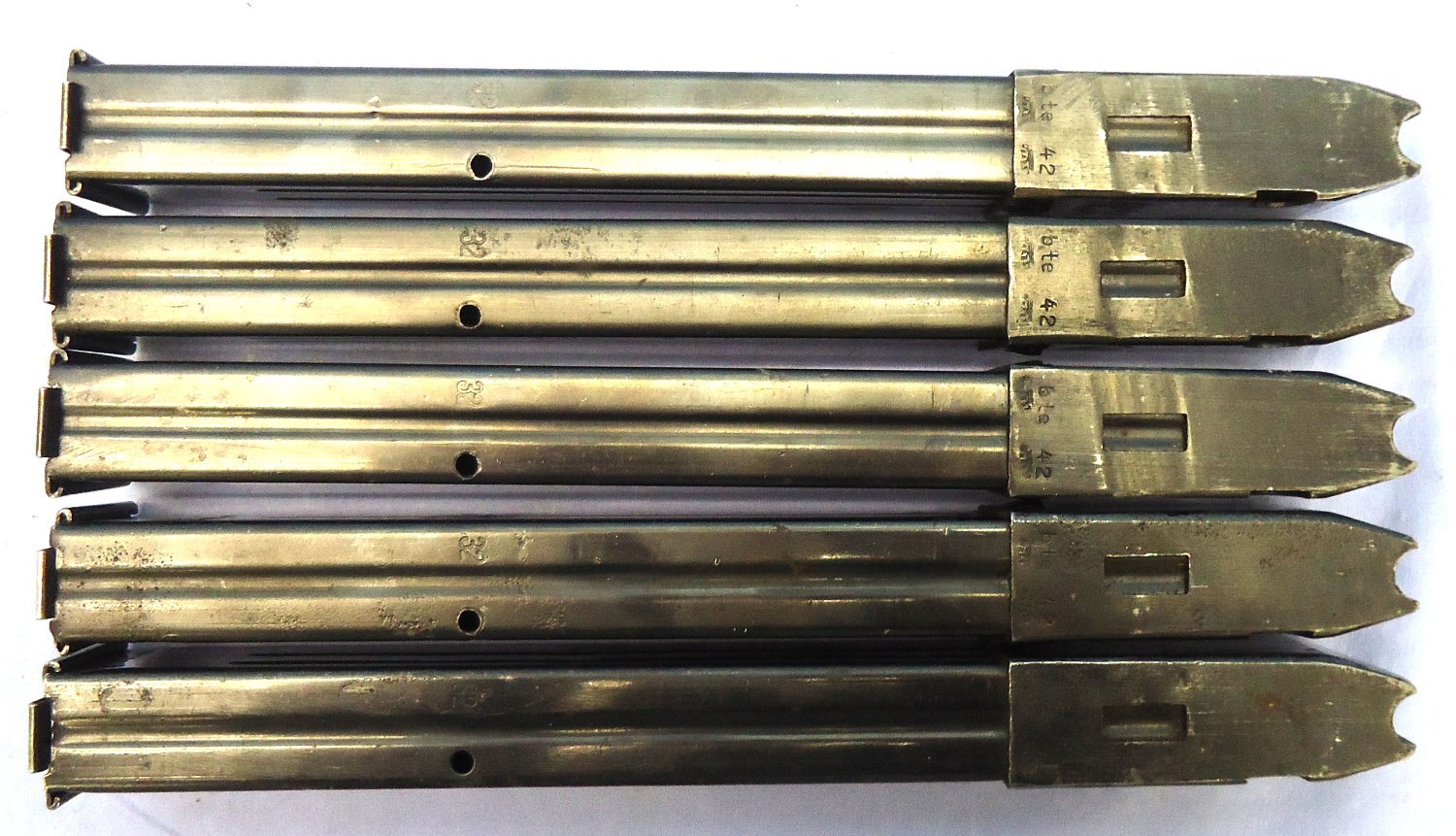 WW2, Nazi Germany, 1941/2 Dated, Schmeiser MP40, 32 Round Machine Gun 9mm Magazine. Sn 23795 Various Submachine Gun - {CATEGORY} in 