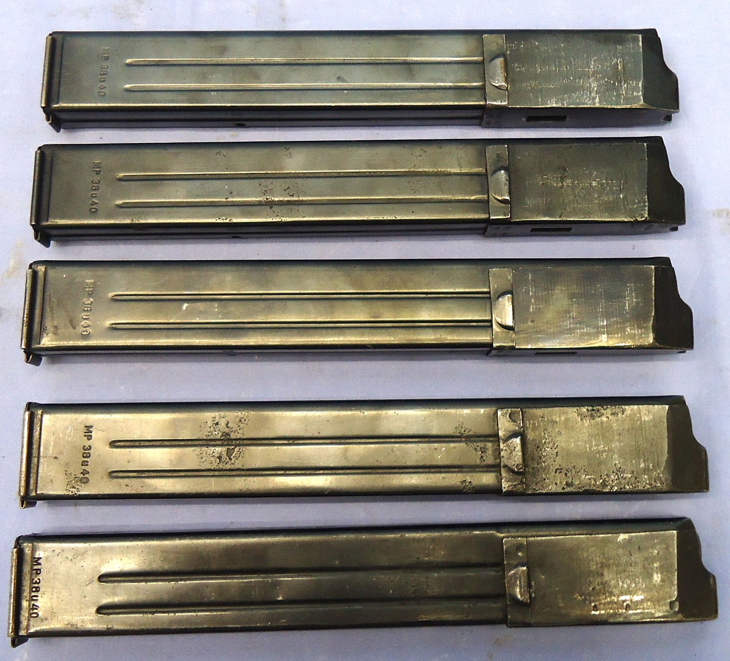 WW2, Nazi Germany, 1941/2 Dated, Schmeiser MP40, 32 Round Machine Gun 9mm Magazine. Sn 23795 Various Submachine Gun 