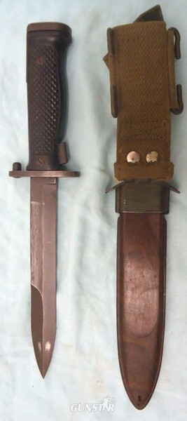 Danish M5 Bayonet, Scabbard and Webbing Intergral Frog Bayonet