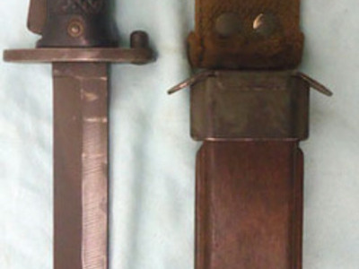Danish M5 Bayonet, Scabbard and Webbing Intergral Frog Bayonet