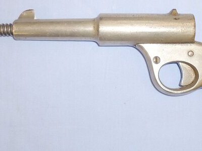 F. R. Langenham C1927 Variant IV Langenhan nickel-plated “Dolla” AI 739.  .177