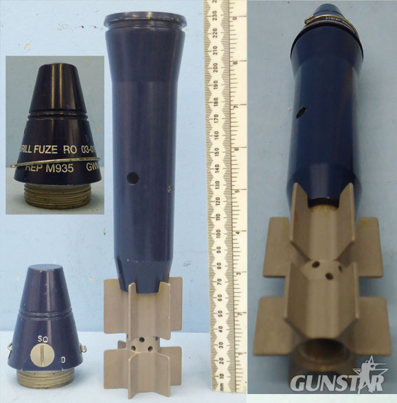  INERT DEACTIVATED. Unfired Mint British 51MM Drill Mortar. - 19530:5 INERT DEACTIVATED. Unfired Mint British 51MM Drill Mortar. - 19530:5  Other Ammunition