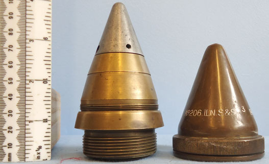 1941British No 206 Mk ll Time Fuse And Waterproof Cap For British Naval Anti-air 1941British No 206 Mk ll Time Fuse And Waterproof Cap For British Naval Anti-air Antique & Militaria