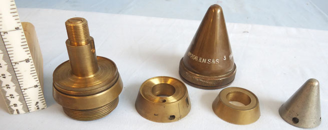  1941British No 206 Mk ll Time Fuse And Waterproof Cap For British Naval Anti-air 1941British No 206 Mk ll Time Fuse And Waterproof Cap For British Naval Anti-air Antique & Militaria