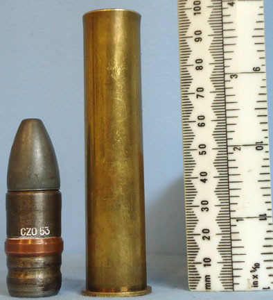  20mm (20x99R) ShVAK TYPE BZ (API-HC Armour Piercing Incendiary- Hollow Core) Air Soviet 20mm (20x99R) ShVAK TYPE BZ (API-HC Armour Piercing Incendiary- Hollow Co Antique & Militaria