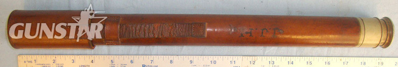 Heath & Co Ltd, New Eltham, London ‘Makers To The Royal Navy’ Single Draw Naval Telescope With Extending Sun Shade & Sliding Eye Piece Shutter Sight & Optic