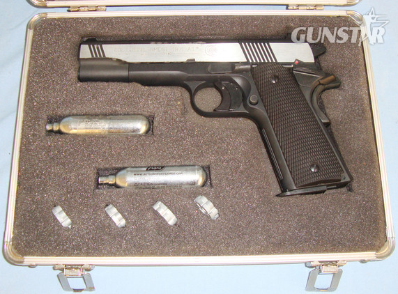 Colt Colt 1911 A1 Government ‘Dark Ops’ .177 Pellet Air Pistol.  AI 766. .177