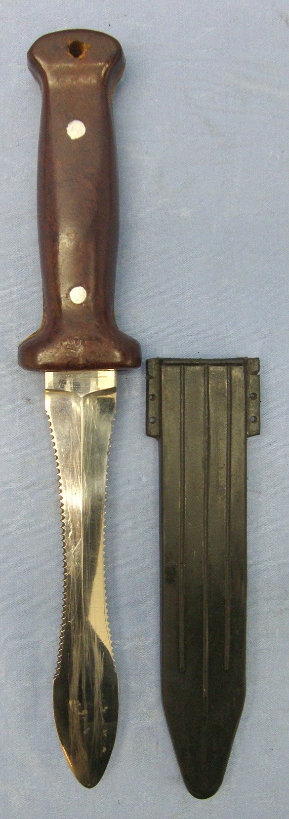  RARE**Cold War / Soviet Afghan War Era Russian Paratrooper’s & Pilot’s 2nd Model Jump Escape Knife & Scabbard. Sn 22067 Knive