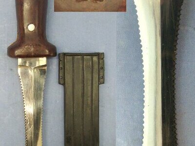 RARE**Cold War / Soviet Afghan War Era Russian Paratrooper’s & Pilot’s 2nd Model Jump Escape Knife & Scabbard. Sn 22067 Knive