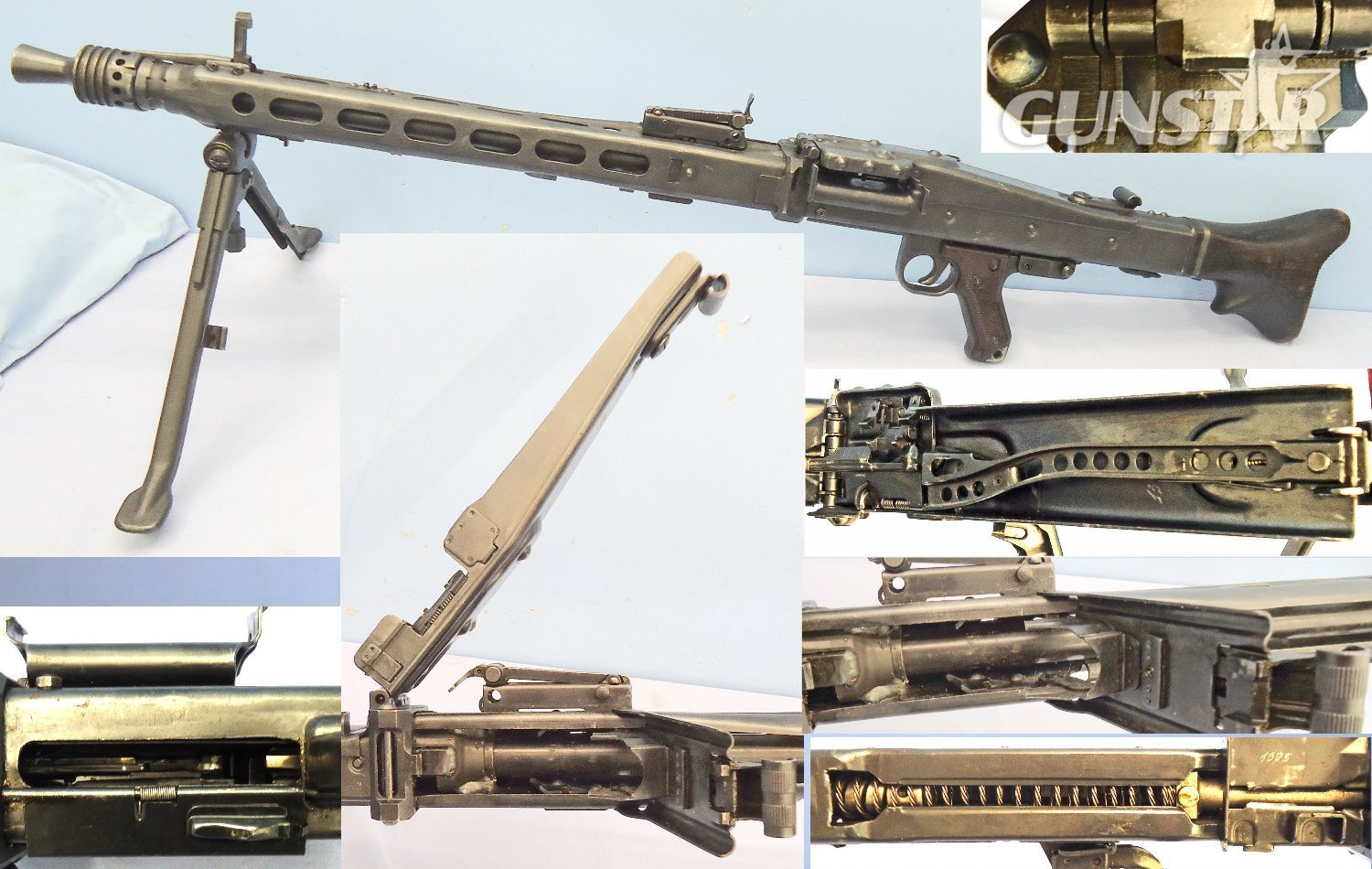 MATCHING NUMBERS**WW2 1943 Nazi German Maschinengewehr MG 42 7.92mm Machine Gun by cra (MAGET Maschinenbau und Geraetebau GmbH 1942-43)** UK 1997 DEACTIVATION COCKS & DRY FIRES*** Sn 23310:3 Machine Gun None  Machine Gun