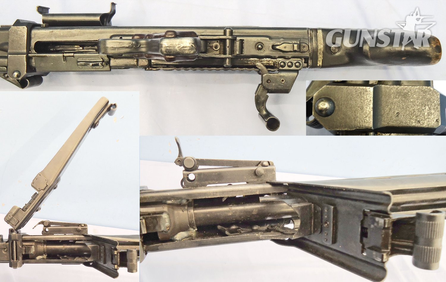  MATCHING NUMBERS**WW2 1943 Nazi German Maschinengewehr MG 42 7.92mm Machine Gun by cra (MAGET Maschinenbau und Geraetebau GmbH 1942-43)** UK 1997 DEACTIVATION COCKS & DRY FIRES*** Sn 23310:3 Machine Gun None  Machine Gun