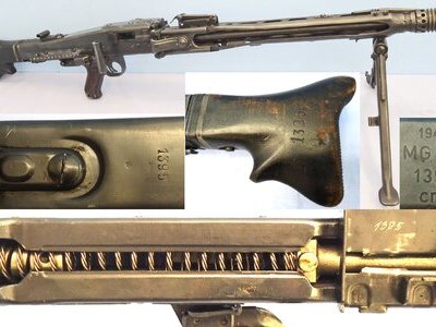MATCHING NUMBERS**WW2 1943 Nazi German Maschinengewehr MG 42 7.92mm Machine Gun by cra (MAGET Maschinenbau und Geraetebau GmbH 1942-43)** UK 1997 DEACTIVATION COCKS & DRY FIRES*** Sn 23310:3 Machine Gun None Machine Gun
