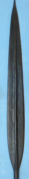 African Masai Lion Spear With Long 78cm Blade With Raised Medial Ridge , Short C Other Blade
