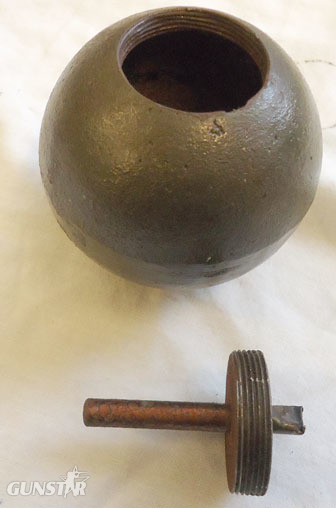  INERT DEACTIVATED. Rare British No 15 Mk1 (Cricket Ball or Ball) Hand/Catapult/S INERT DEACTIVATED. Rare British No 15 Mk1 (Cricket Ball or Ball) Hand/Catapult/S Antique & Militaria
