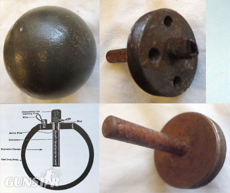 INERT DEACTIVATED. Rare British No 15 Mk1 (Cricket Ball or Ball) Hand/Catapult/S INERT DEACTIVATED. Rare British No 15 Mk1 (Cricket Ball or Ball) Hand/Catapult/S Antique & Militaria in 