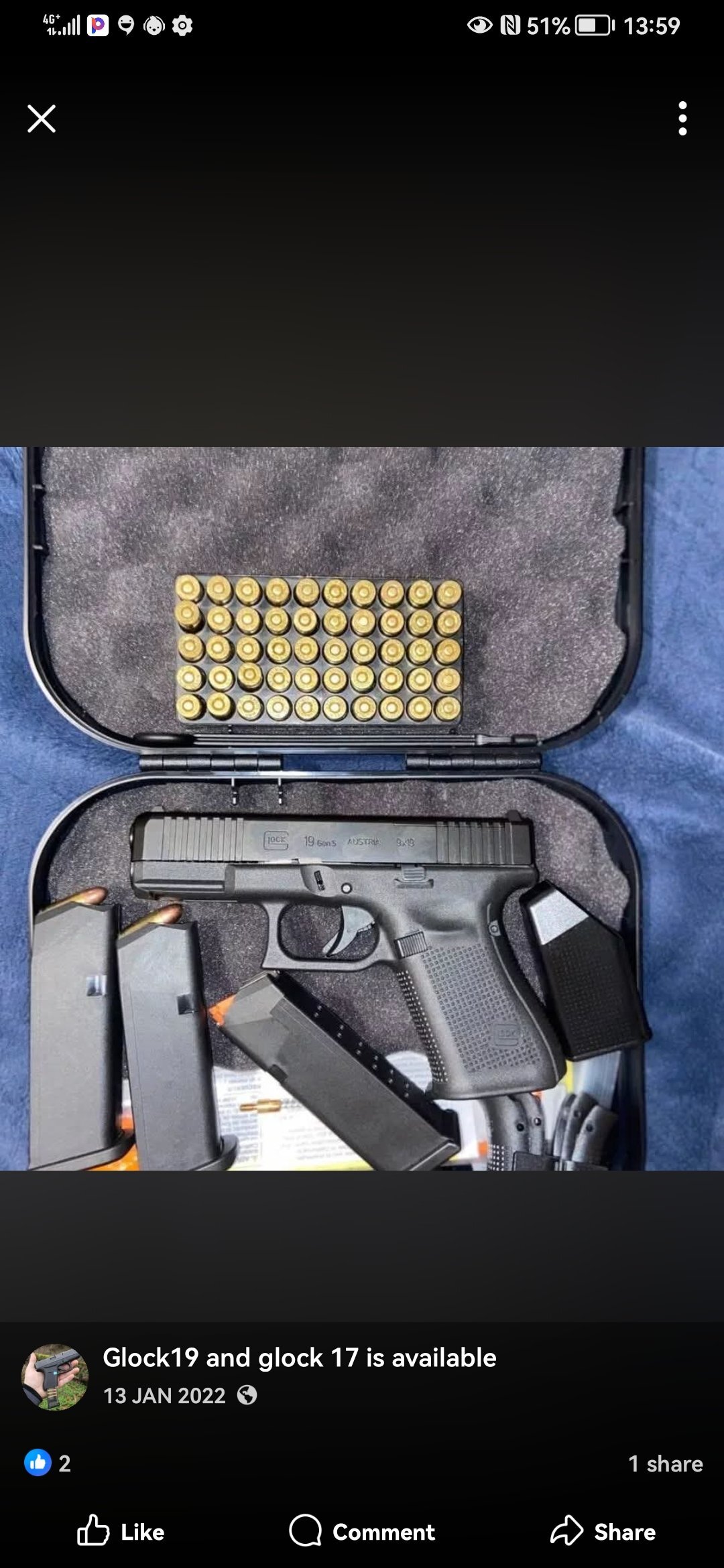  Glock Glock 19 gen 3 9mm Semi Auto