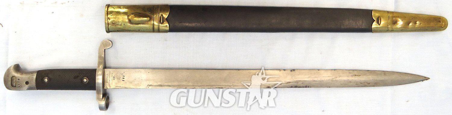 British, Martini Henry Mark 3 Sword Bayonet & Scabbard by the Wilkinson Sword Company, London. - BAYO 903 Bayonet - {CATEGORY} in 