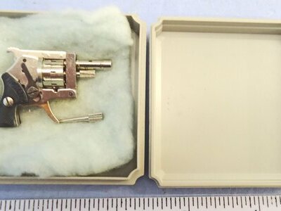 Miniature Xythos 2mm 6 Shot Pinfire Obsolete Calibre Revolver. - MISC 1013 Miniature Xythos 2mm 6 Shot Pinfire Obsolete Calibre Revolver. - MISC 1013 Various Revolver