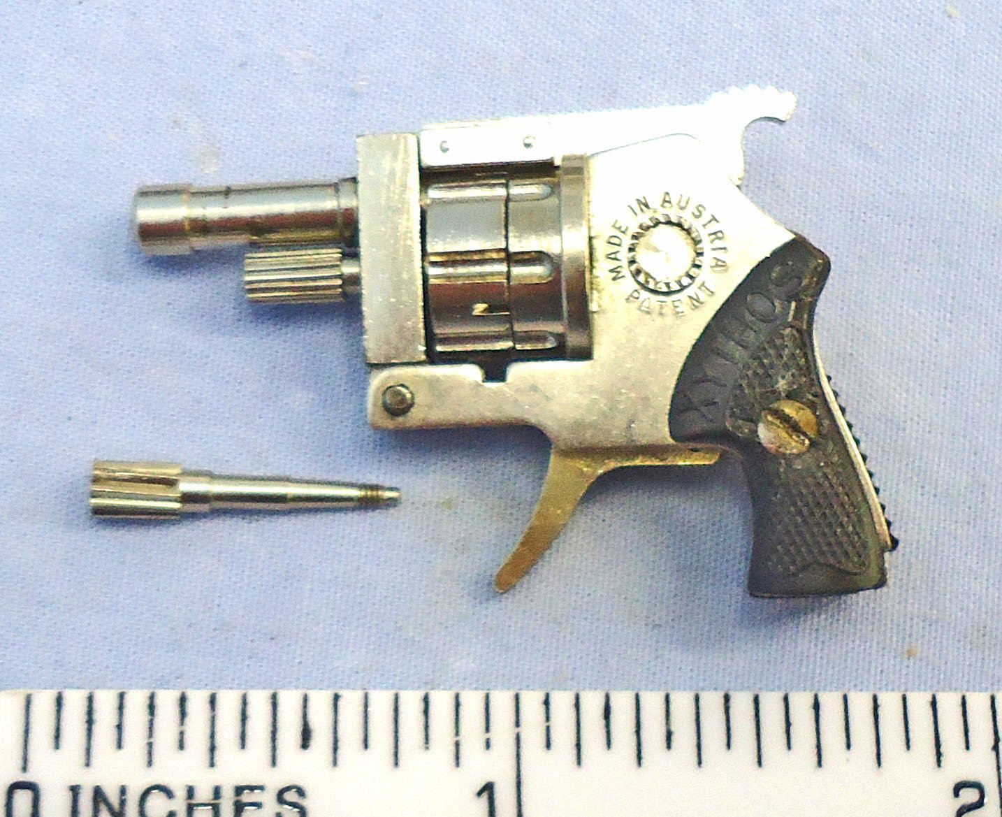 Miniature Xythos 2mm 6 Shot Pinfire Obsolete Calibre Revolver. - MISC 1013 Miniature Xythos 2mm 6 Shot Pinfire Obsolete Calibre Revolver. - MISC 1013 Various Revolver