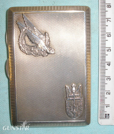 1932 Solid Silver & Enamel Polish Airborne Cigarette Case 1932 Solid Silver & Enamel Polish Airborne Cigarette Case Other Accessory in 