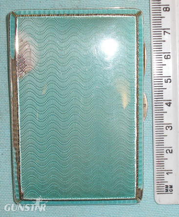  1932 Solid Silver & Enamel Polish Airborne Cigarette Case 1932 Solid Silver & Enamel Polish Airborne Cigarette Case Other Accessory