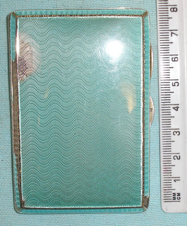  1932 Solid Silver & Enamel Polish Airborne Cigarette Case 1932 Solid Silver & Enamel Polish Airborne Cigarette Case Other Accessory