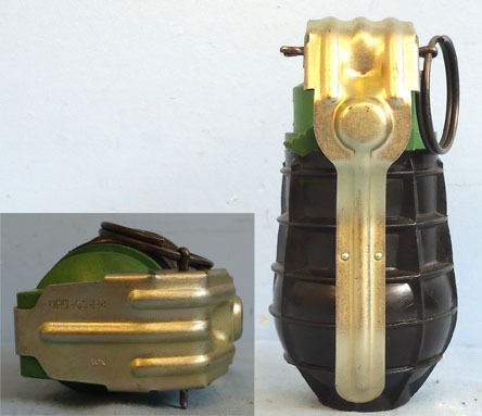  INERT DEACTIVATED. Czech (variation) URG 86 Black Bodied Plastic Anti-personnel  INERT DEACTIVATED. Czech (variation) URG 86 Black Bodied Plastic Anti-personnel  Antique & Militaria