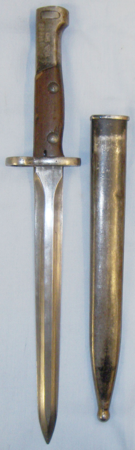  Matching Numbers* Belgian 1949 Bayonet and Scabbard. BAYO 522 Bayonet