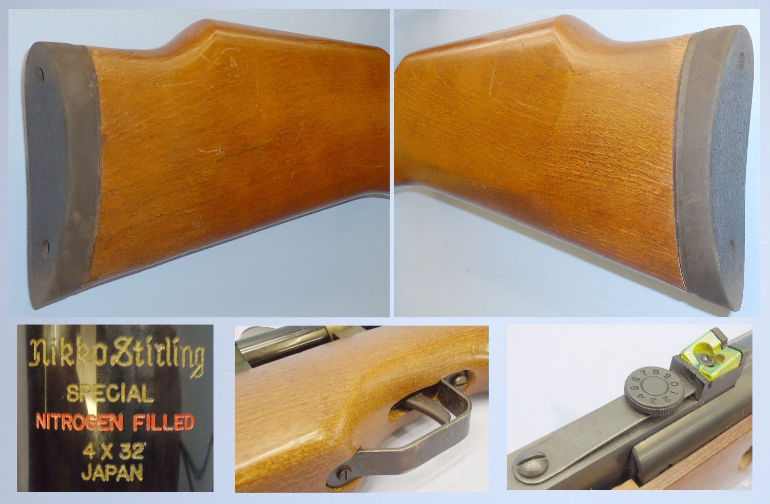 Tell Powerful 9 ft/lbs* Tell Model 300 .22 Air Rifle with Nikko Sterling 4x32 Nitrogen Filled Scope. 21491. .22