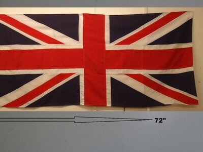 Large Union Flag, Military Quality, New, Hand stitched panels, Size 6 Feet By 3 Feet With a Strong Heading and Toggled Top and a Bottom Cleats for Securing The Flag to the Pole Halyard. MISC 898. - MISC 898 Large Union Flag, Military Quality, New, Hand stitched panels, Size 6 Feet By 3 Feet With a Strong Heading and Toggled Top and a Bottom Cleats for Securing The Flag to the Pole Halyard. MISC 898. - MISC 898 Other Accessory