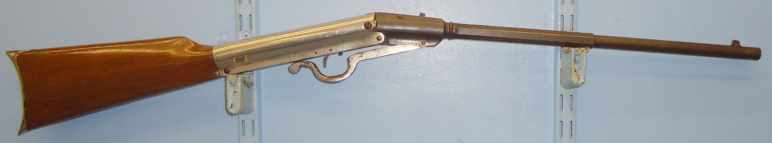  EXTREMELY RARE, 1890 To Early 1900\\\'s German Gem Break Action Combination Air Rifle Imported / Retailed by Arbenz Birmingham Capable of Firing Air Gun Pellets, or 32 Rim Fire Obsolete Calibre Bullets or Shot Shells. Sn 17182. EXTREMELY RARE, 1890 To Early 1900's German Gem Break Action Combination Air Rifle Imported / Retailed by Arbenz Birmingham Capable of Firing Air Gun Pellets, or 32 Rim Fire Obsolete Calibre Bullets or Shot Shells. Sn 17182. None