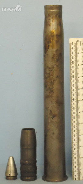  INERT DEACTIVATED Unfired German WW2 3.7cm SC/30 (37x380R) Round With An Unfired INERT DEACTIVATED Unfired German WW2 3.7cm SC/30 (37x380R) Round With An Unfired Antique & Militaria