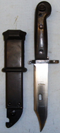 East German ‘AKM 59’ Bayonet and Scabbard. BAYO 2619. Bayonet