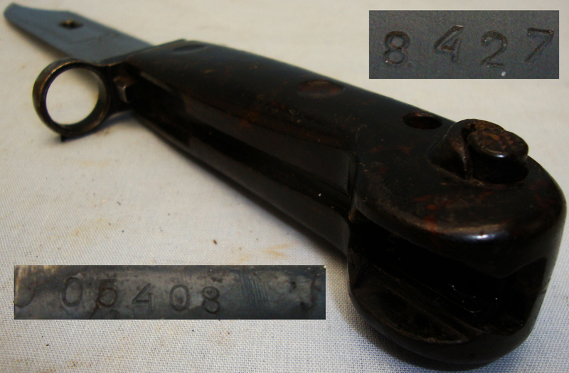 East German ‘AKM 59’ Bayonet and Scabbard. BAYO 2619. Bayonet