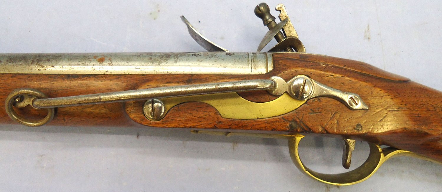 {CATEGORY} - Mather (Newcastle) British Officers .65” Calibre, Model 1773 Eliott Service Flintlock Carbine by Mather of Newcastle. Sn - 21851:6 Muzzleloader .65 Cal Muzzleloader Rifle in 