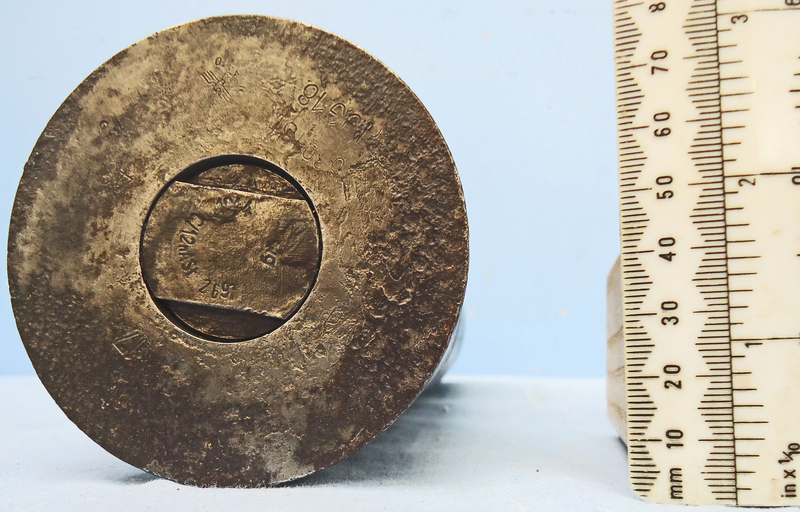 INERT DEACTIVATED. Rare, Unfired 1944 Dated German WW2 10.5cm FH18 (100x78R) Gr39 Hollow Charge Fixed Round. - O 1642 INERT DEACTIVATED. Rare, Unfired 1944 Dated German WW2 10.5cm FH18 (100x78R) Gr39 Hollow Charge Fixed Round. - O 1642  Other Ammunition