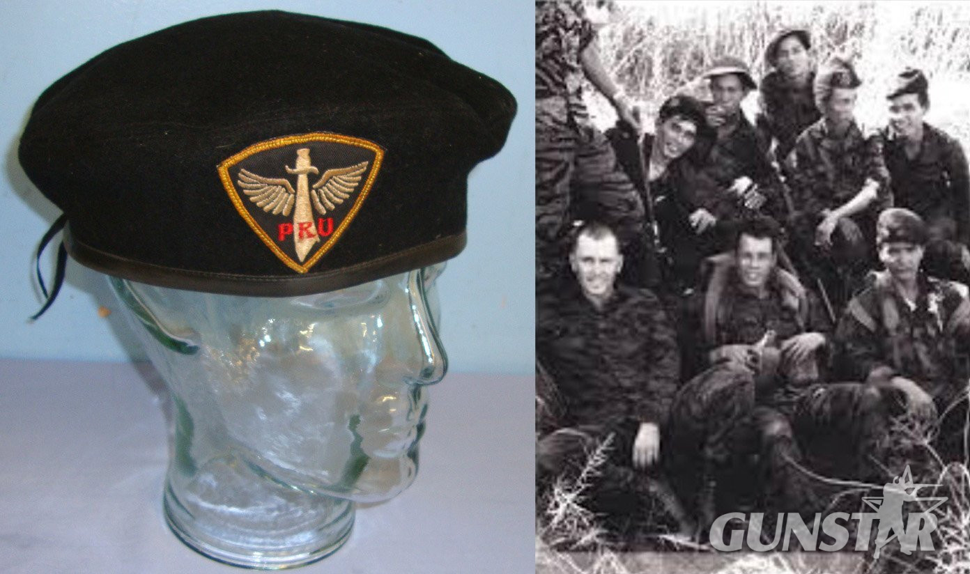 Vietnam War American CIA Phoenix Program PRU (Provincial Reconnaissance Unit) Special Forces Beret With Unit Badge & Saigon Manufacturer’s Label. Sn 21449:5  Clothing in 