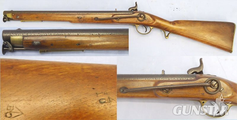 Tower, 1844 Dated, Model of 1844, Yeomanry .65” Bore Percussion Carbine, 1844 Dated, to the Royal 1st Devon Yeomanry. Sn - 23174:4 Tower, 1844 Dated, Model of 1844, Yeomanry .65” Bore Percussion Carbine, 1844 Dated, to the Royal 1st Devon Yeomanry. Sn - 23174:4 Single Shot Various Rifle
