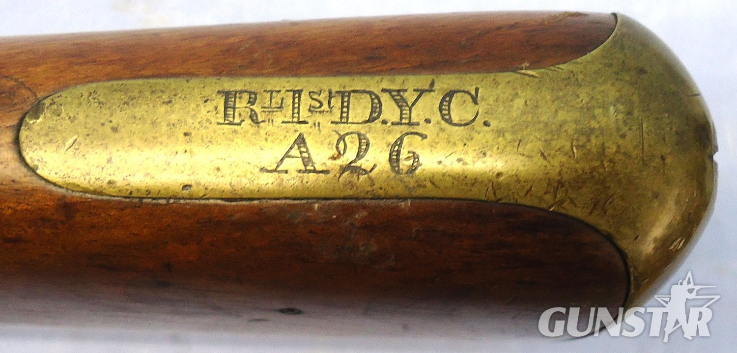 Tower, 1844 Dated, Model of 1844, Yeomanry .65” Bore Percussion Carbine, 1844 Dated, to the Royal 1st Devon Yeomanry. Sn - 23174:4 Tower, 1844 Dated, Model of 1844, Yeomanry .65” Bore Percussion Carbine, 1844 Dated, to the Royal 1st Devon Yeomanry. Sn - 23174:4 Single Shot Various Rifle - {CATEGORY} in 