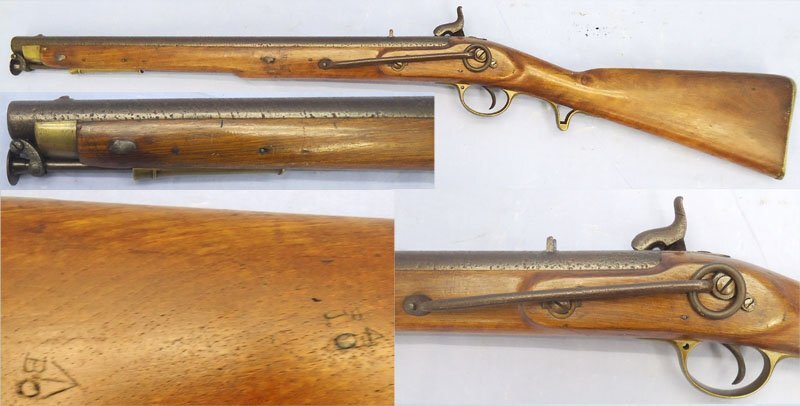 Tower, 1844 Dated, Model of 1844, Yeomanry .65” Bore Percussion Carbine, 1844 Dated, to the Royal 1st Devon Yeomanry. Sn - 23174:4 Tower, 1844 Dated, Model of 1844, Yeomanry .65” Bore Percussion Carbine, 1844 Dated, to the Royal 1st Devon Yeomanry. Sn - 23174:4 Single Shot Various Rifle