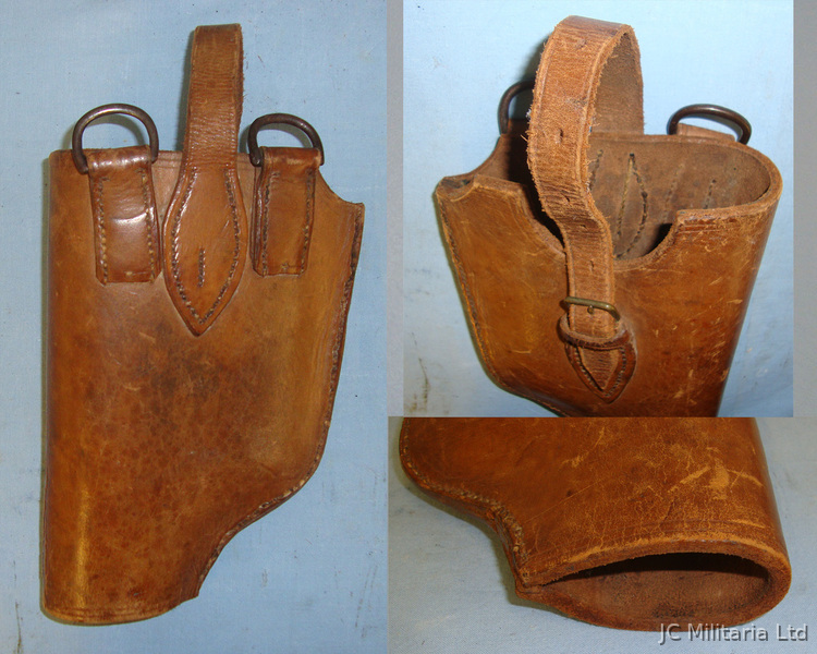  British Late 19th Century / Early 20th Century Mounted Infantry Short Pattern Leather Ca Other Accessory