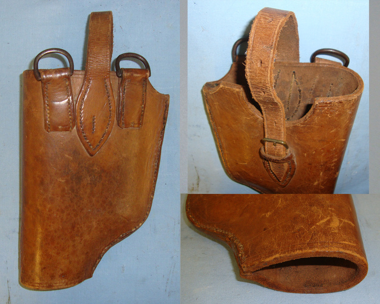  British Late 19th Century / Early 20th Century Mounted Infantry Short Pattern Leather Ca Other Accessory